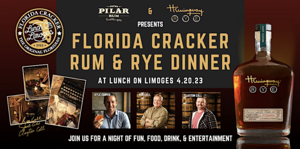 Papa’s Pilar & Hemingway Rye Presents Florida Cracker Rum & Rye Dinner.webp