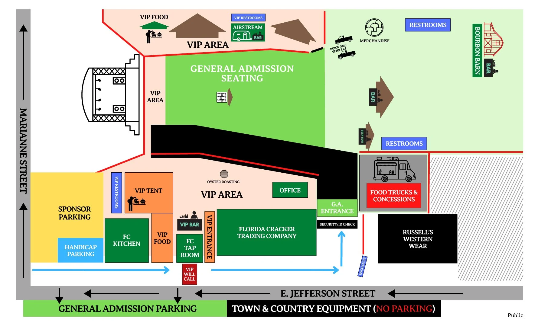 Fla Cracker Venue Map